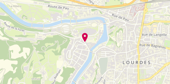 Plan de La Cure Gourmande, 28 avenue Bernadette Soubirous, 65100 Lourdes