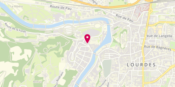 Plan de Le Bastan, 28 avenue Bernadette Soubirous, 65100 Lourdes