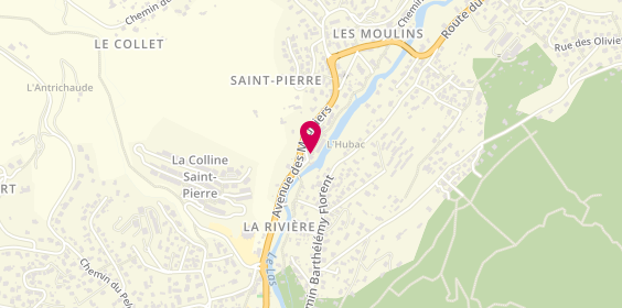 Plan de Chocolaterie Reber, 56 chemin du Moulin Rose, 83200 Toulon