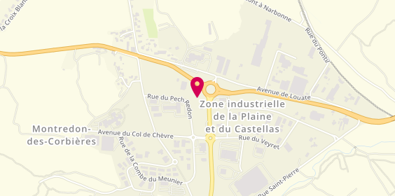 Plan de Les Chocolatiers Cathares, 165 Rue du Pech Redon Zone Artisanale du Castellas, 11100 Montredon-des-Corbières