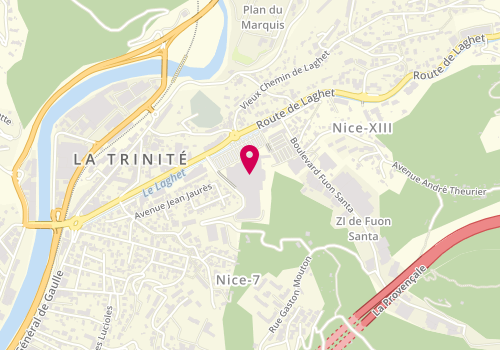 Plan de Leonidas, Route de Laghet, C.C Auchan Nice Trinité, 06345 La Trinité
