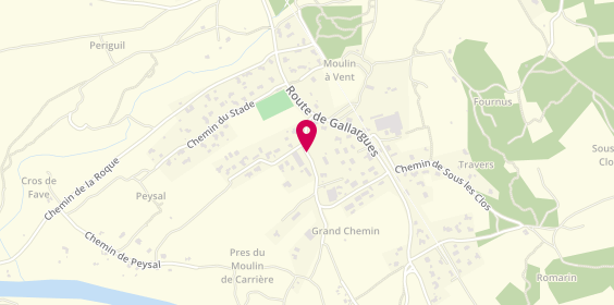 Plan de Le petit Cévenol, 100 chemin du Moulin de Carrière, 30250 Aubais