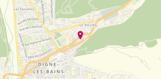 Plan de Le Dé Vert, 109 Boulevard Gassendi, 04000 Digne-les-Bains