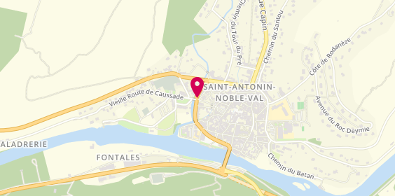 Plan de Boulangerie Cournille, 24 Boulevard de la Condamine, 82140 Saint-Antonin-Noble-Val
