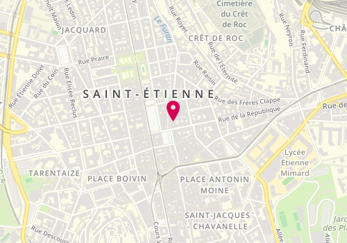 Plan de Sucré Salé, 6 Rue Louis Braille, 42000 Saint-Étienne