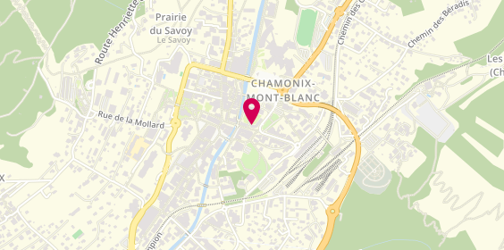 Plan de L'Univers du Bonbon, 111 avenue Michel Croz, 74400 Chamonix-Mont-Blanc