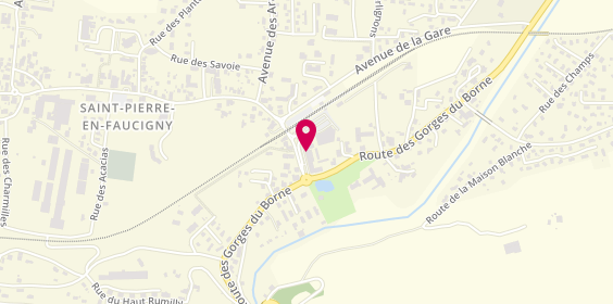 Plan de Les Douceurs de Noélie, 87 place des Arcades, 74800 Saint-Pierre-en-Faucigny