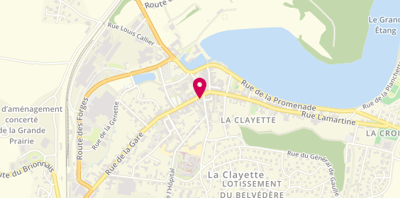 Plan de Les Chocolats Bernard Dufoux, 32 Rue Centrale, 71800 La Clayette