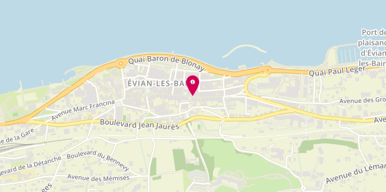 Plan de Confiserie de la Source, 32 Rue Nationale, 74500 Évian-les-Bains