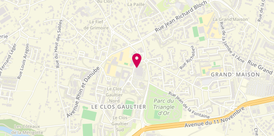Plan de Ghislain PINOT | Boulangerie - Pâtisserie - Confiserie, 1 Rue de la Vall. Monnaie, 86000 Poitiers