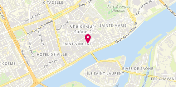 Plan de Le Moment Présent, 10 Rue Saint-Vincent, 71100 Chalon-sur-Saône
