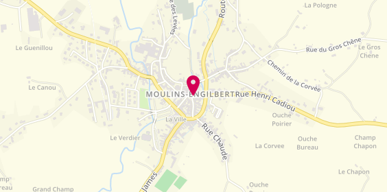 Plan de Boulangerie Pâtisserie Guérin, 10 place la Fayette, 58290 Moulins-Engilbert