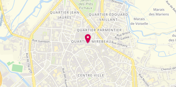 Plan de De Neuville, 58 Rue Mirebeau, 18000 Bourges