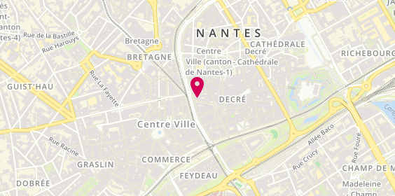 Plan de QK Confiserie Nantes, 22 Rue des Halles, 44000 Nantes