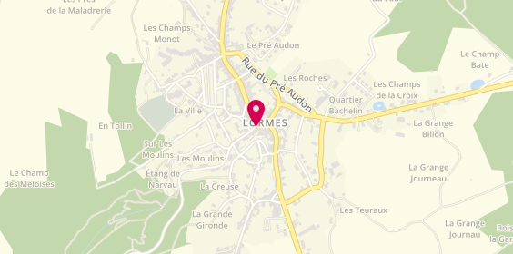 Plan de Chez Pêtre - Lormes, 19 Place François Mitterrand, 58140 Lormes