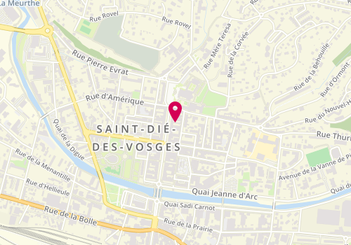 Plan de Pâtisserie Laurent, 52 Rue Thiers, 88100 Saint-Die