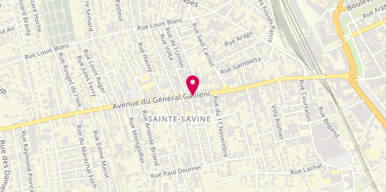 Plan de Le Fournil, 53 avenue du Général Gallieni, 10300 Sainte-Savine