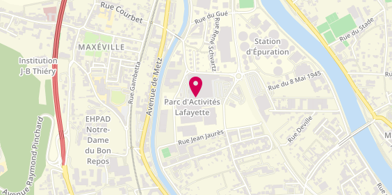 Plan de Confiserie Stanislas, parc d'Activités la Fayette, 54320 Maxéville