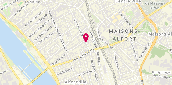 Plan de Les Violettes Confiserie, 53 Rue Camélias, 94140 Alfortville