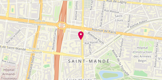 Plan de De Neuville, 12 avenue du Général de Gaulle, 94160 Saint-Mandé