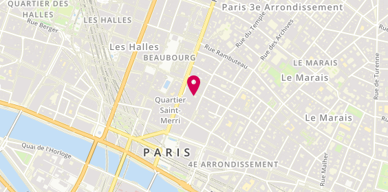 Plan de Chez Bogato - Pâtisserie, 5 Rue Saint-Merri, 75004 Paris