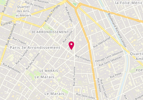 Plan de Poilâne, 38 Rue Debelleyme, 75003 Paris