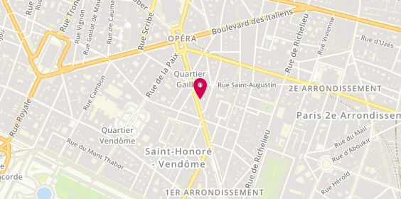 Plan de Bostani, 32 avenue de l'Opéra, 75002 Paris