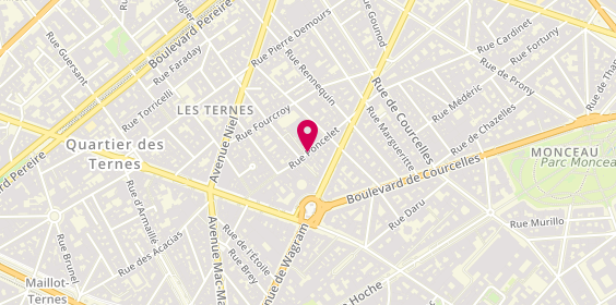 Plan de La Boutique des Pruneaux Poncelet, 30 Rue Poncelet, 75017 Paris