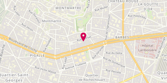 Plan de La Cure Gourmande Paris Montmartre, 8 Rue de Steinkerque, 75018 Paris