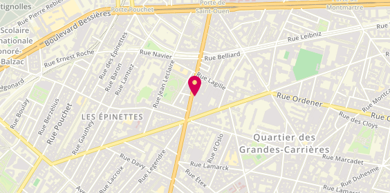 Plan de Concept-Store / Candy Bar Apparel, 102 avenue de Saint-Ouen, 75018 Paris