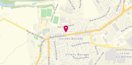 Plan de Aux Délices de Villers, 4 Place Marechal Leclerc, 14310 Villers-Bocage
