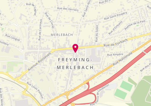 Plan de HEITZ Gilbert, 54 Rue Nicolas Colson, 57800 Freyming-Merlebach