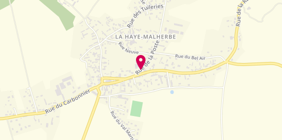 Plan de Aux Délices Malherbois, 1 Rue Poste, 27400 La Haye-Malherbe