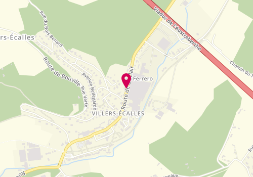 Plan de Nutella Ferrero France, Route Duclair, 76360 Villers-Écalles